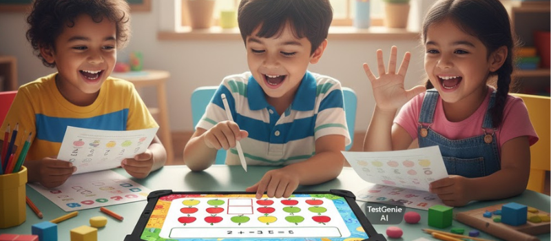 Best Maths Worksheet Generator for Class 1 – Try TestGenie AI