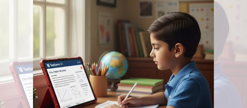 Best Maths Worksheet Generator for Class 4 – Try TestGenie AI