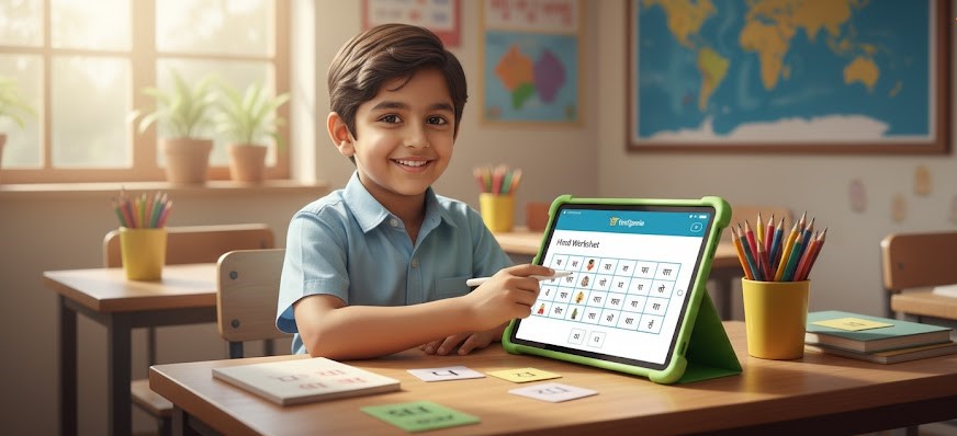 Hindi Worksheet for Class-2 Students – TestGenie AI