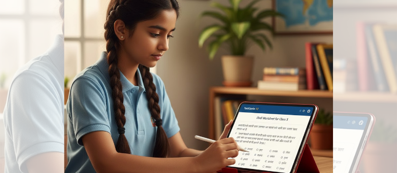 Hindi Worksheet for Class-5 Students – TestGenie AI