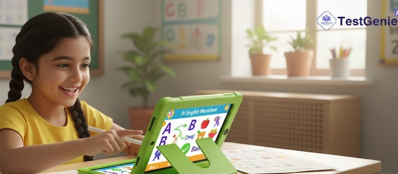 English Worksheet for Class 1 Students – TestGenie AI