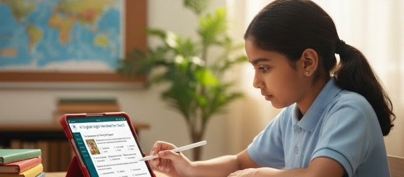 Best English Worksheet for Class-5 Students – TestGenie AI