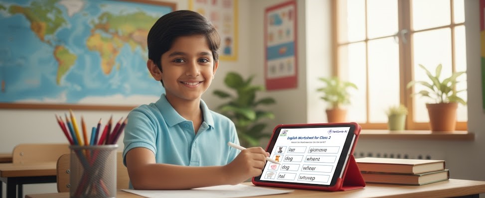 Best English Worksheet for Class-2 Students – TestGenie AI