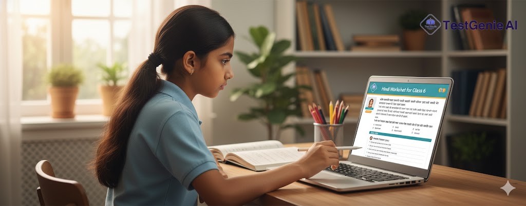 Hindi Worksheet for Class-6 Students – TestGenie AI